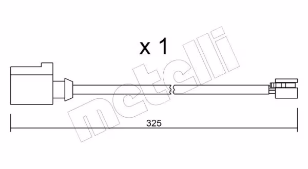 METELLI Contatto segnalazione, Usura past. freno/mat. d\'attrito