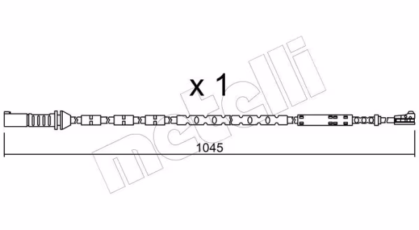 METELLI Contatto segnalazione, Usura past. freno/mat. d\'attrito