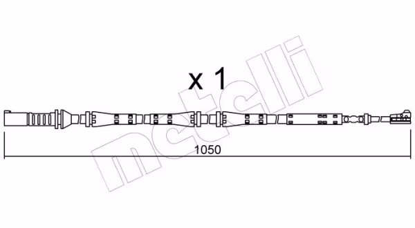 METELLI Contatto segnalazione, Usura past. freno/mat. d\'attrito