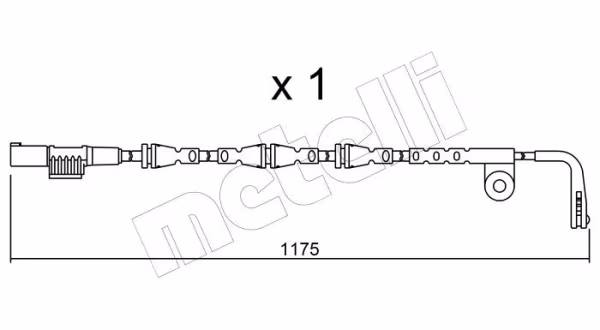 METELLI Contatto segnalazione, Usura past. freno/mat. d\'attrito