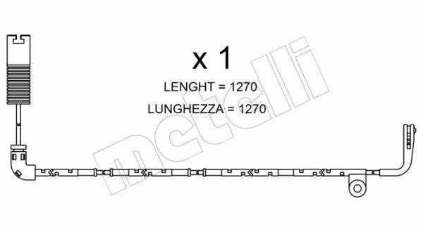 METELLI Contatto segnalazione, Usura past. freno/mat. d\'attrito