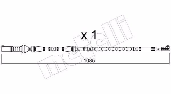 METELLI Contatto segnalazione, Usura past. freno/mat. d\'attrito