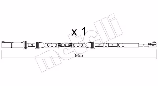METELLI Contatto segnalazione, Usura past. freno/mat. d\'attrito