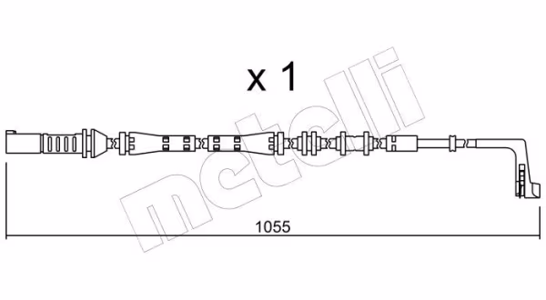 METELLI Contatto segnalazione, Usura past. freno/mat. d\'attrito