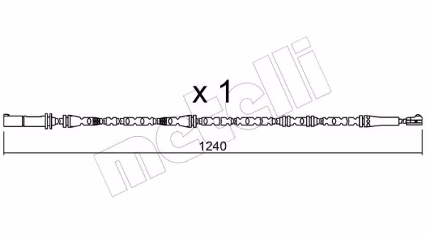 METELLI Contatto segnalazione, Usura past. freno/mat. d\'attrito