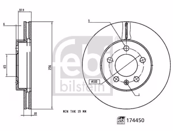 FEBI BILSTEIN Disco freno