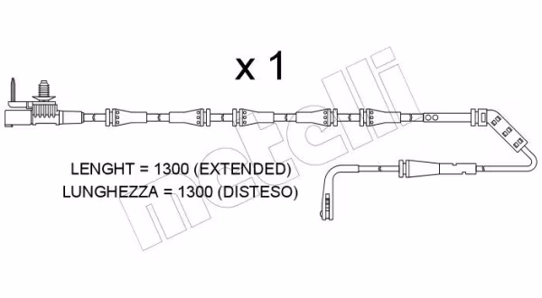 METELLI Contatto segnalazione, Usura past. freno/mat. d\'attrito