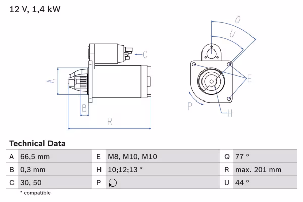 BOSCH Motorino d\'avviamento