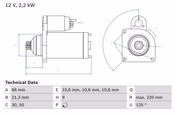 BOSCH Motorino d\'avviamento