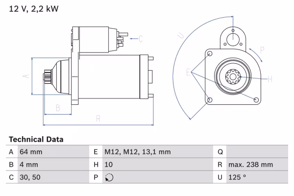 BOSCH Motorino d\'avviamento