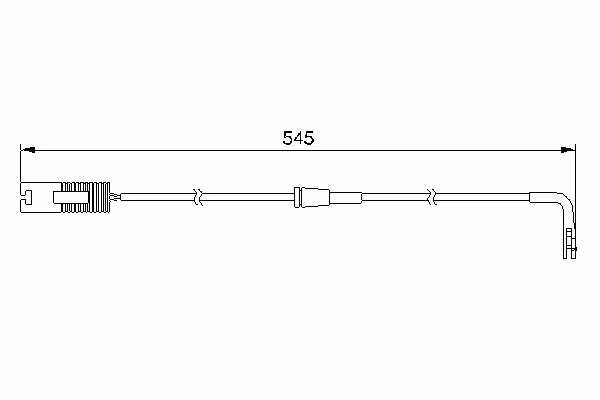 BOSCH Contatto segnalazione, Usura past. freno/mat. d\'attrito