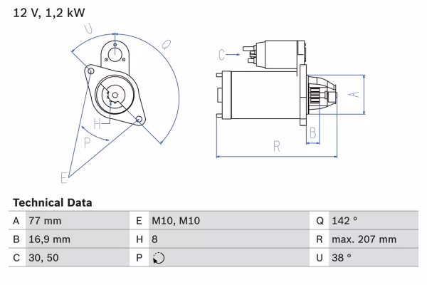 BOSCH Motorino d\'avviamento