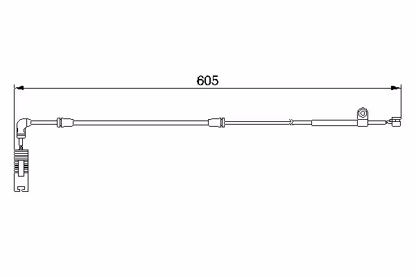 BOSCH Contatto segnalazione, Usura past. freno/mat. d\'attrito