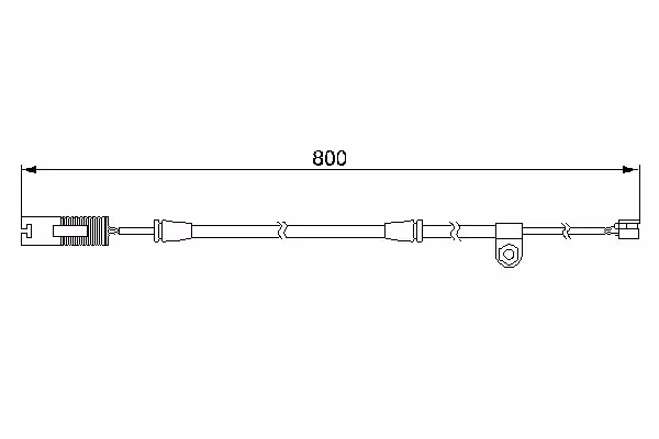BOSCH Contatto segnalazione, Usura past. freno/mat. d\'attrito