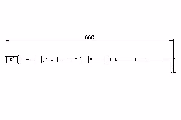 BOSCH Contatto segnalazione, Usura past. freno/mat. d\'attrito