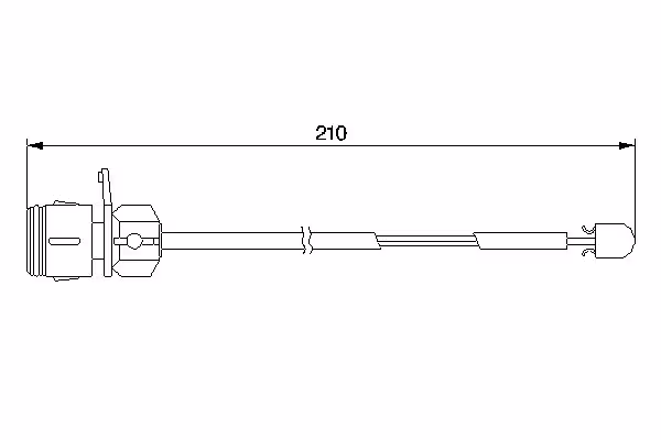 BOSCH Contatto segnalazione, Usura past. freno/mat. d\'attrito