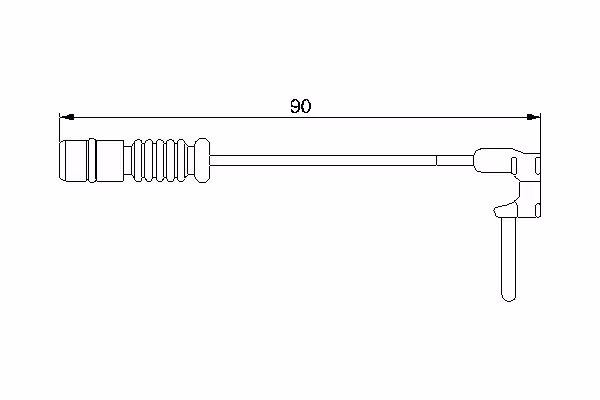 BOSCH Contatto segnalazione, Usura past. freno/mat. d\'attrito