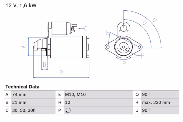 BOSCH Motorino d\'avviamento