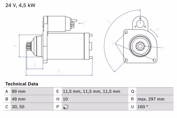 BOSCH Motorino d\'avviamento