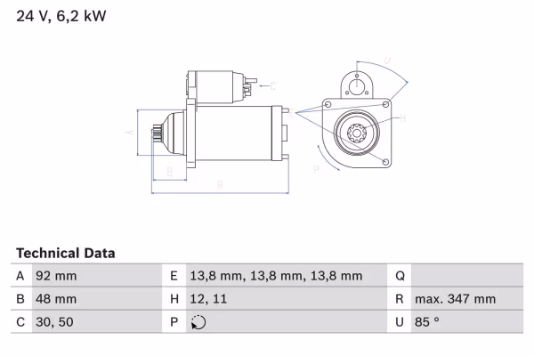 BOSCH Motorino d\'avviamento