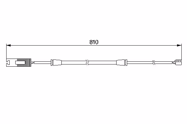 BOSCH Contatto segnalazione, Usura past. freno/mat. d\'attrito