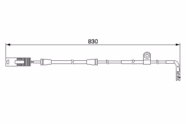 BOSCH Contatto segnalazione, Usura past. freno/mat. d\'attrito