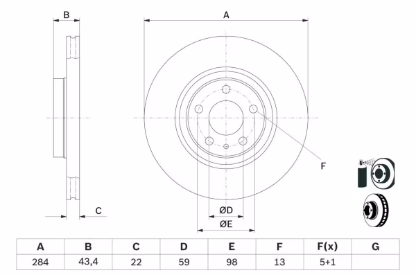 BOSCH DISCO FRENO