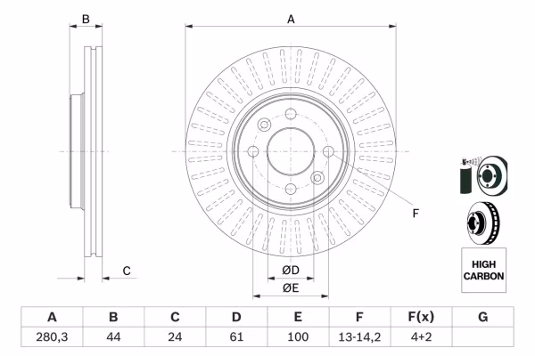 BOSCH DISCO FRENO