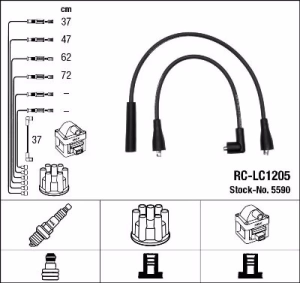 NGK Kit cavi accensione