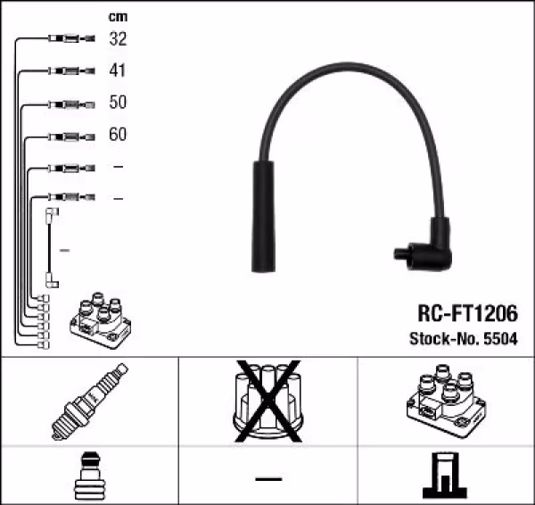 NGK Kit cavi accensione
