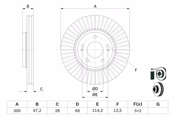 BOSCH DISCO FRENO