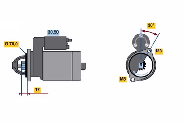 BOSCH Motorino d\'avviamento