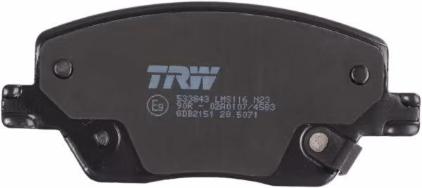 TRW Kit pastiglie freno, Freno a disco