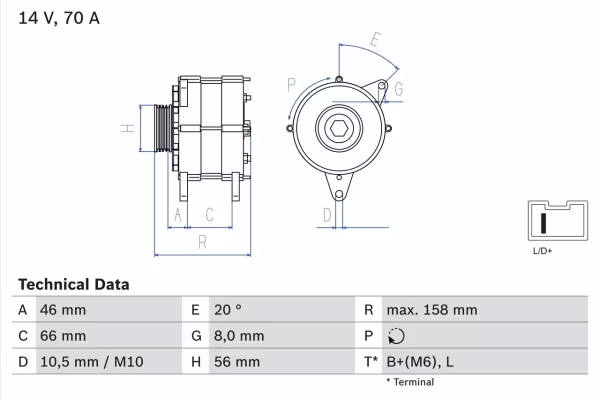 BOSCH Alternatore