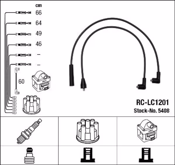 NGK Kit cavi accensione