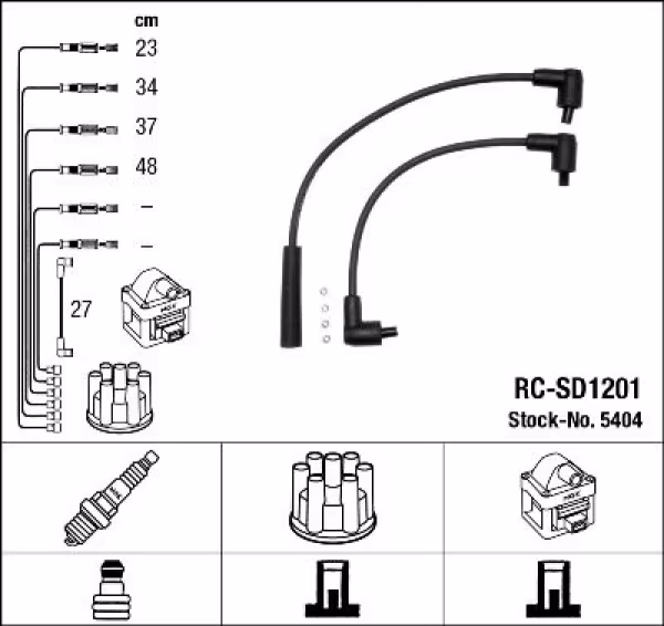NGK Kit cavi accensione