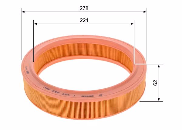 BOSCH Filtro aria