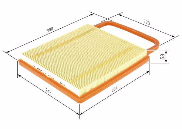 BOSCH Filtro aria