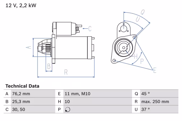 BOSCH Motorino d\'avviamento