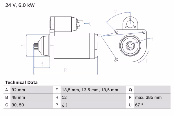 BOSCH Motorino d\'avviamento