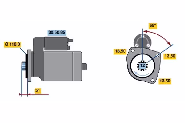 BOSCH Motorino d\'avviamento