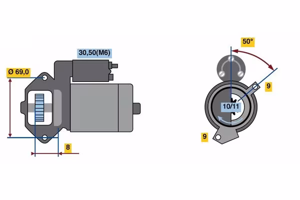 BOSCH Motorino d\'avviamento