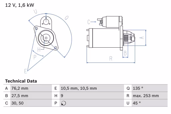 BOSCH Motorino d\'avviamento