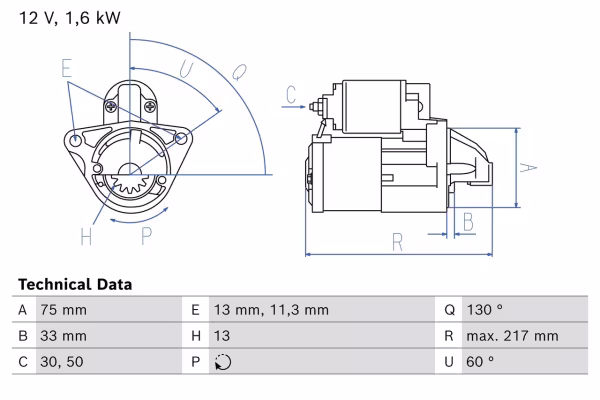 BOSCH Motorino d\'avviamento