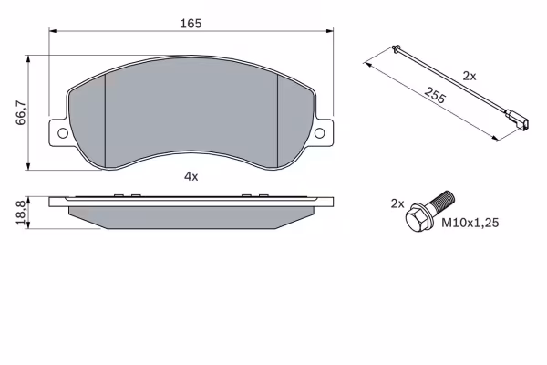 BOSCH PASTIGLIE FRENO