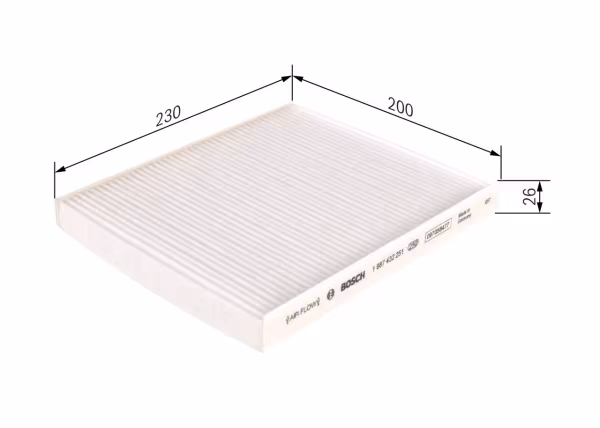 BOSCH Filtro, Aria abitacolo