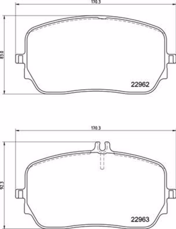 BREMBO Kit pastiglie freno, Freno a disco