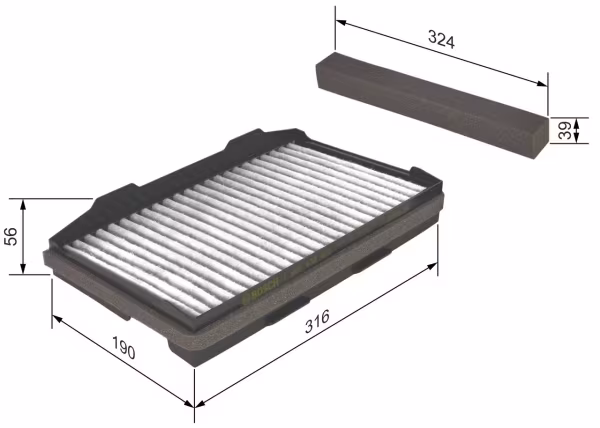 BOSCH Filtro, Aria abitacolo