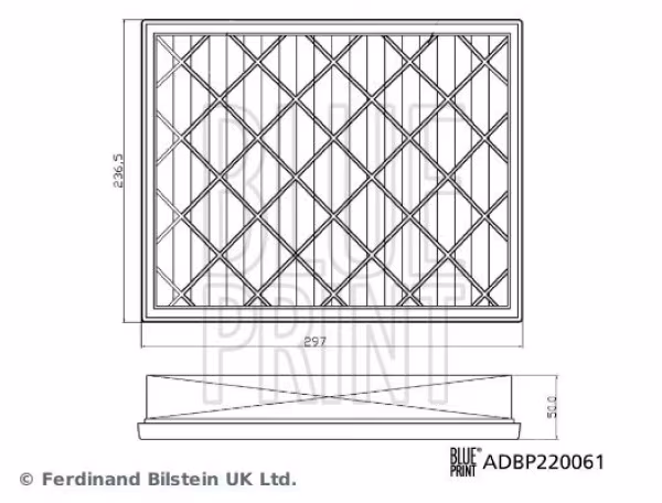 BLUE PRINT Filtro aria