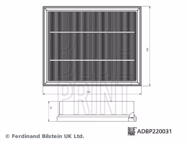 BLUE PRINT Filtro aria